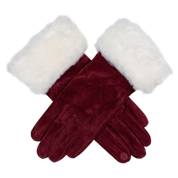 dents Women’s Touchscreen Water Resistant Lined Suede Gloves with Sheepskin