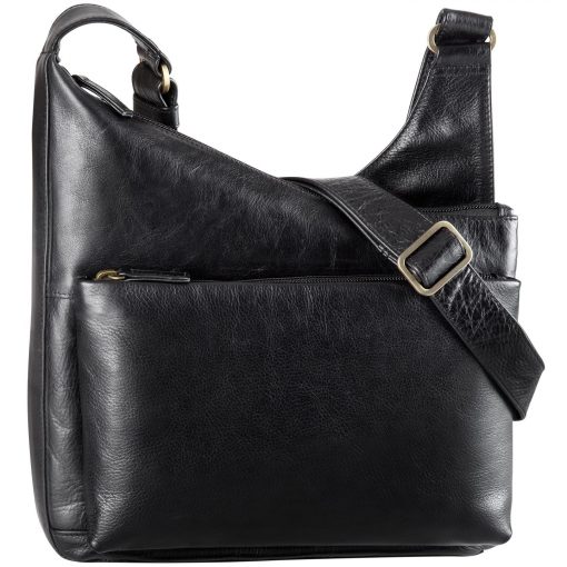 derek alexander BRISTOL -Angled Top Zip Crossbody (BR 8025)