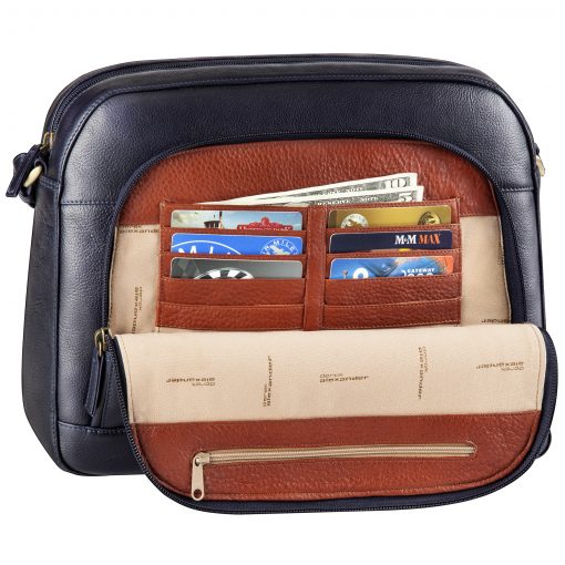 Derek Alexander BRISTOL- Medium Double Top Zip Organizer (BR 8100)