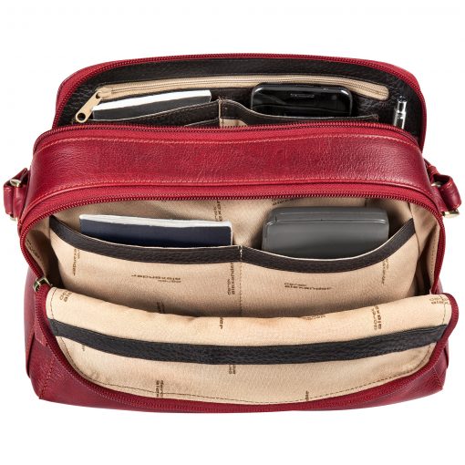 Derek Alexander BRISTOL -Three Top Zippered Crossbody (BR 8077)