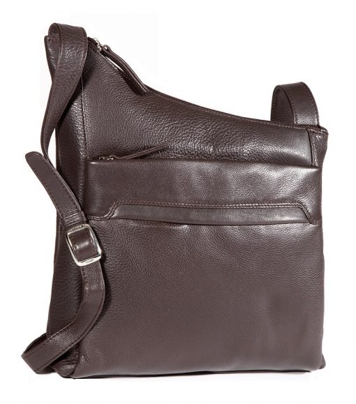 derek alexander CENTRAL PARK- Angled Top Zip Crossbody (CP 86830)