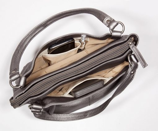 Derek Alexander CENTRAL PARK Inset Zippered Cross-body (CP 8757)