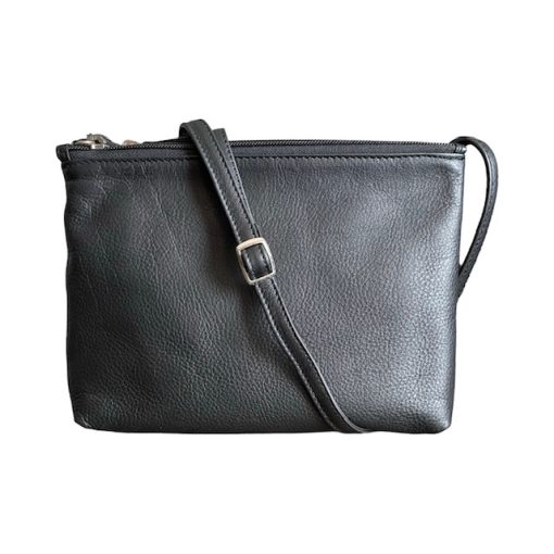 Derek Alexander CENTRAL PARK -Small Three Zippered Compartment Crossbody (CP 8847)