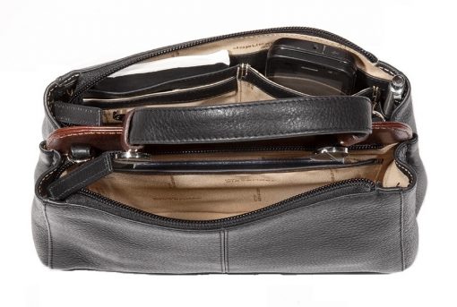 Derek Alexander CENTRAL PARK- Small Two Top Zippered Handle Bag (CP 8831)
