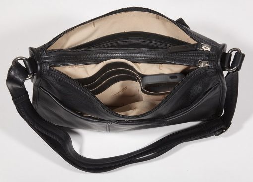 Derek Alexander CENTRAL PARK- Twin Top Zip Shoulder Bag (CP 8843)