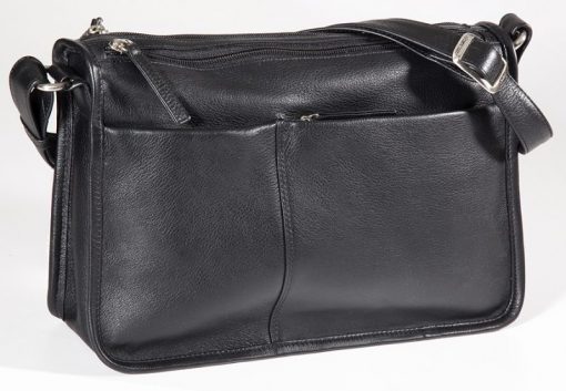 derek alexander CENTRAL PARK- Twin Top Zip Shoulder Bag (CP 8843)