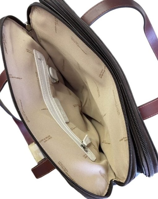 Derek Alexander CONCORD- Twin Top Zipper Shoulder Bag (CD 1914)