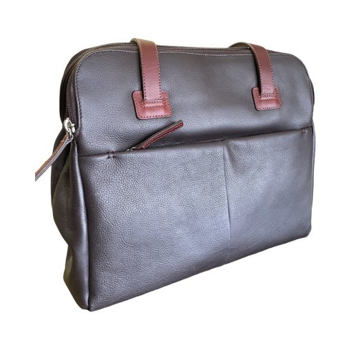 derek alexander CONCORD- Twin Top Zipper Shoulder Bag (CD 1914)