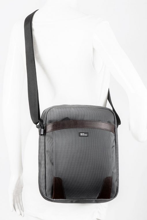 derek alexander NYLON- NS Top Zip Unisex Shoulder Bag (PW 20701)