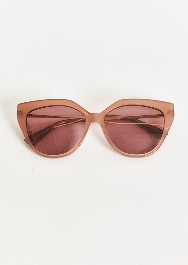 Derek Lam Campbell Cat Eye Oversized Sunglasses Mocha