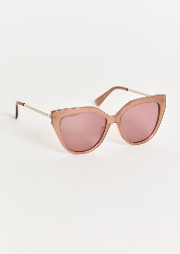 derek lam Campbell Cat Eye Oversized Sunglasses Mocha