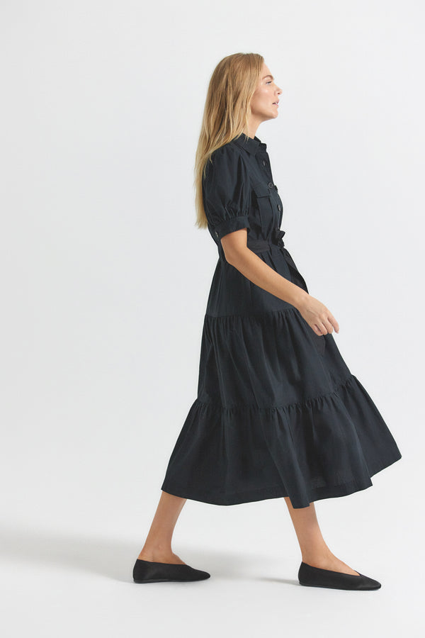 Derek Lam Buffy Utility Dress Black