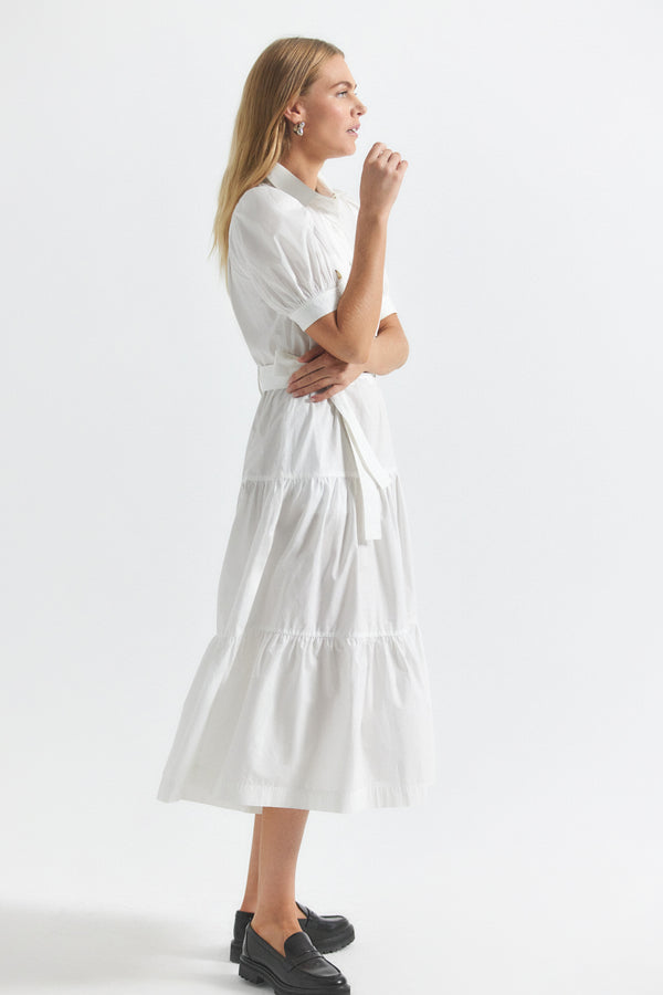 Derek Lam Buffy Utility Dress White