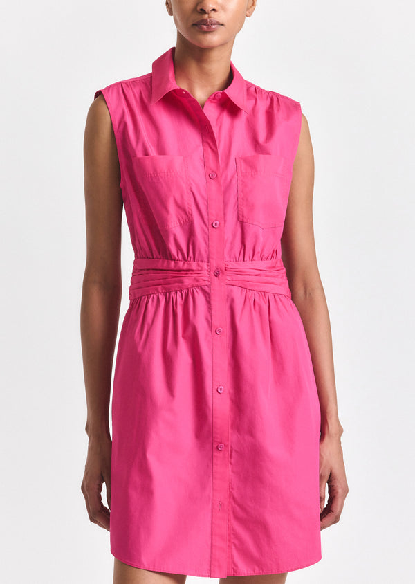 derek lam Cora Shirt Dress Magenta
