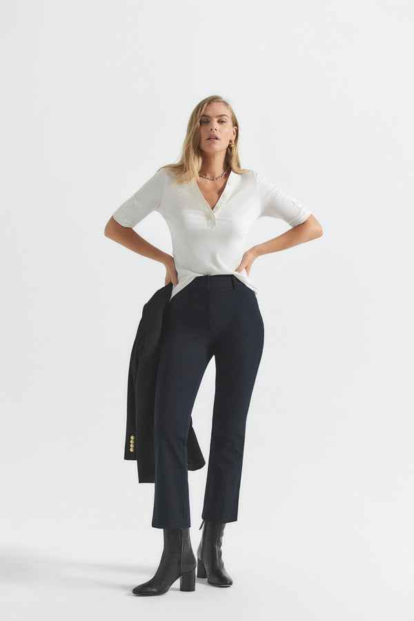 derek lam Crosby Crop Flare Trouser Midnight