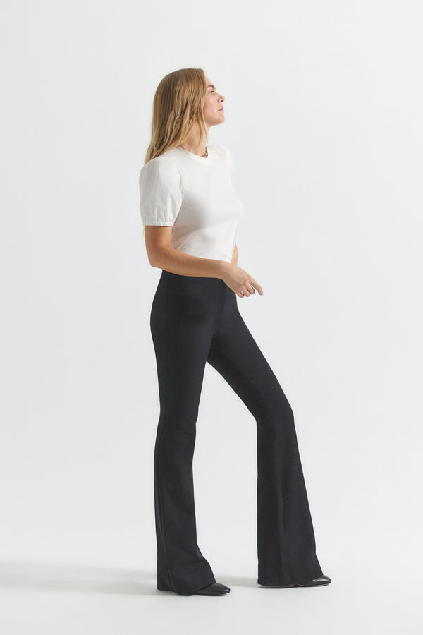 Derek Lam Crosby Flare Trouser Black