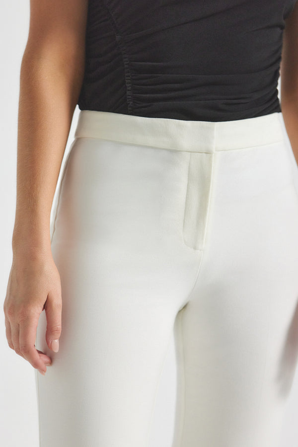 Derek Lam Crosby Flare Trouser Soft White