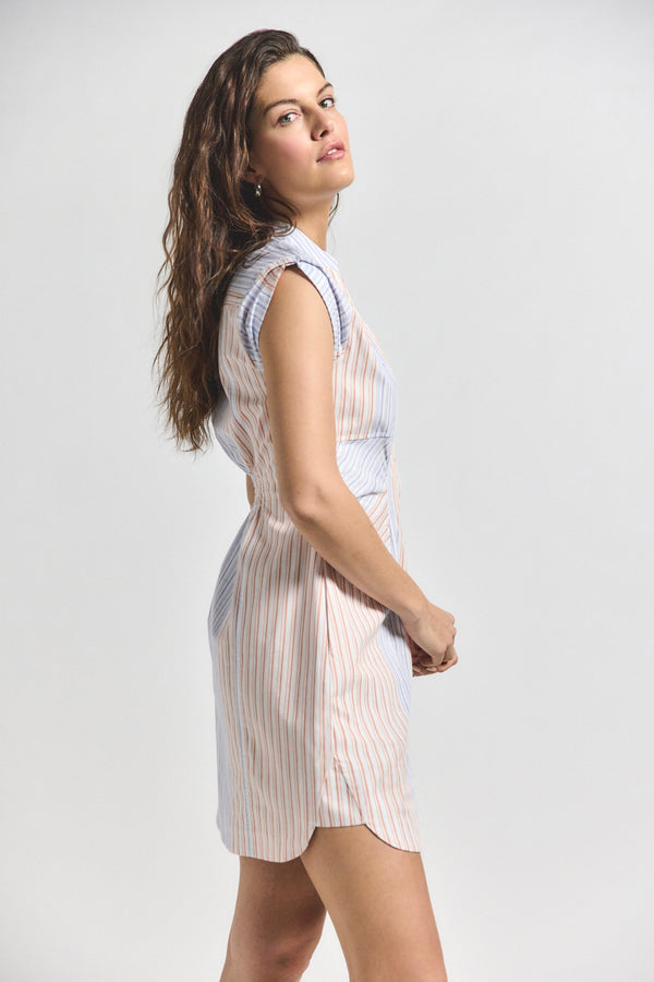 Derek Lam Elyse Dress Horizon Multi