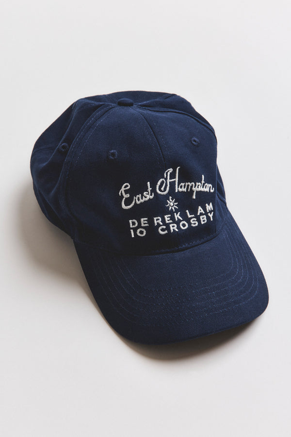 derek lam EMB Baseball Cap Navy-Blue