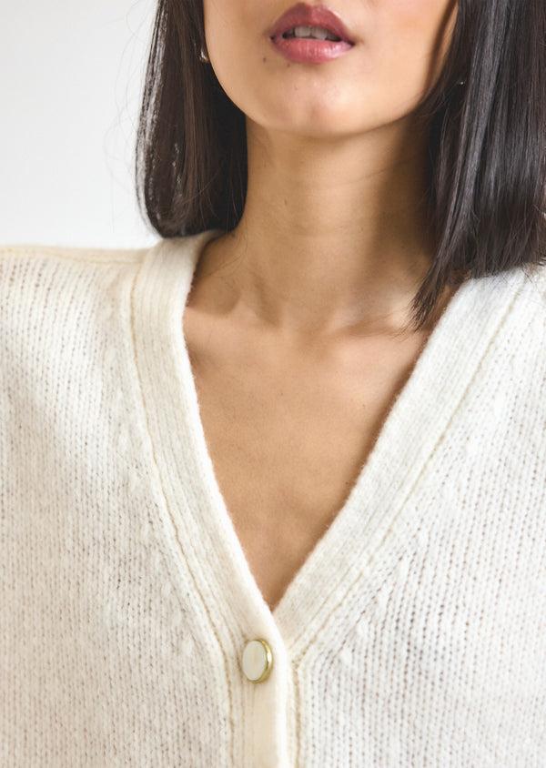 Derek Lam Lailah Oversized Cardigan Ivory