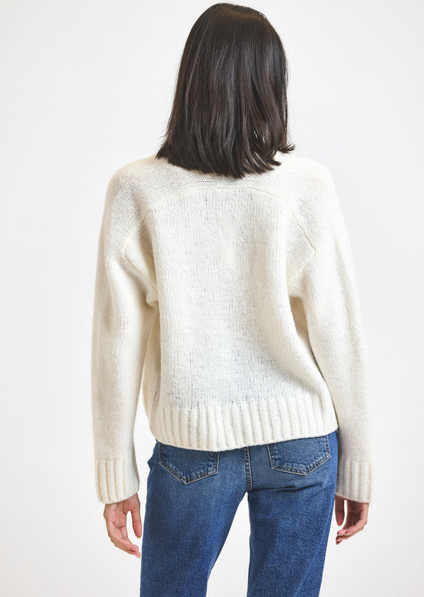 Derek Lam Lailah Oversized Cardigan Ivory