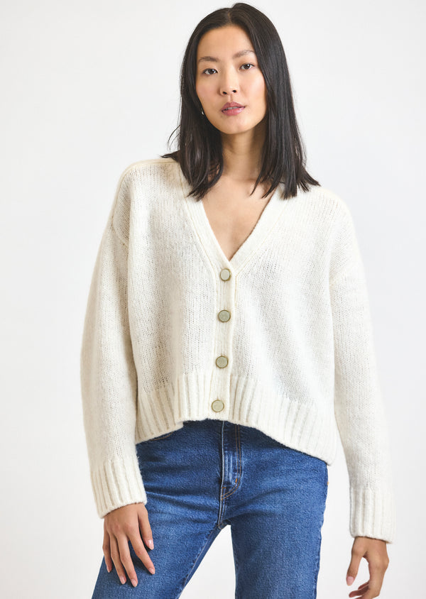 derek lam Lailah Oversized Cardigan Ivory