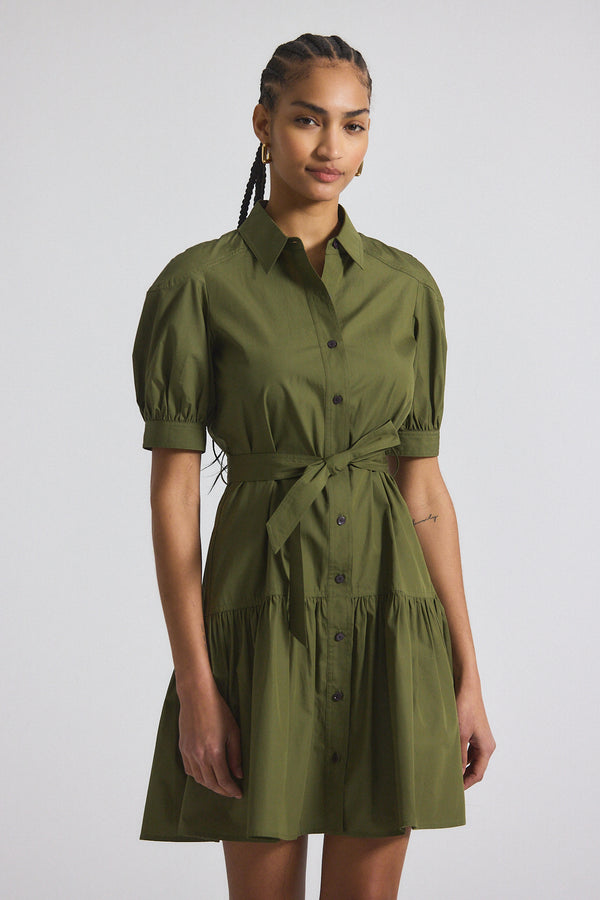 derek lam Luma A-Line Shirt Dress Hunter