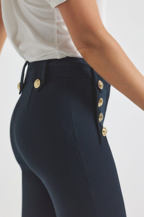 Derek Lam Robertson Crop Flare Trousers Midnight