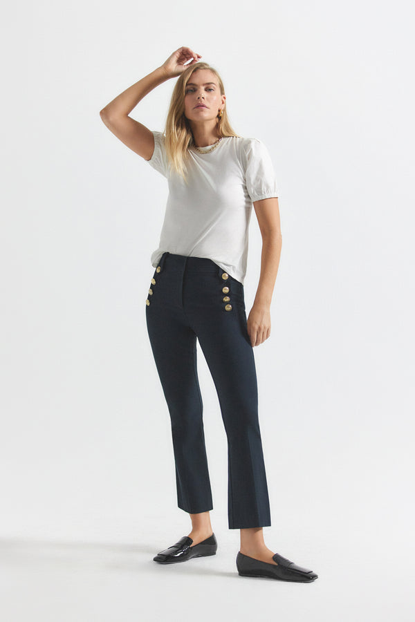 derek lam Robertson Crop Flare Trousers Midnight