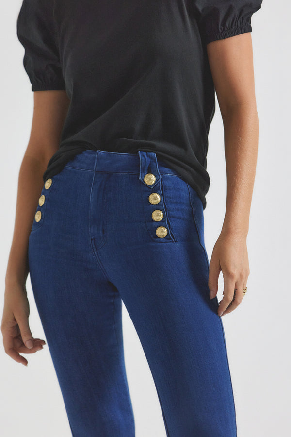 Derek Lam Robertson Flare Jeans Lexington Dark