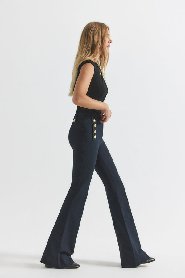 Derek Lam Robertson Flare Trousers Midnight