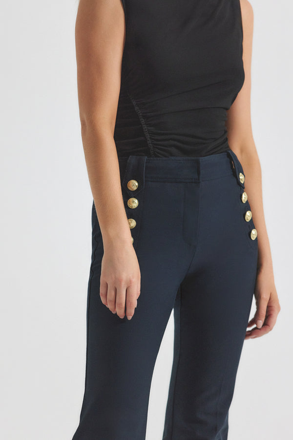 Derek Lam Robertson Flare Trousers Midnight