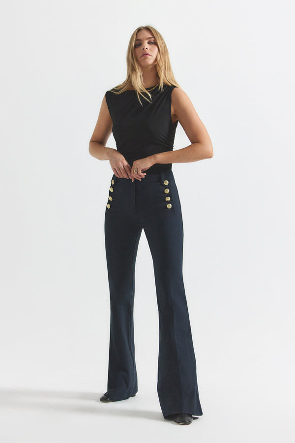derek lam Robertson Flare Trousers Midnight