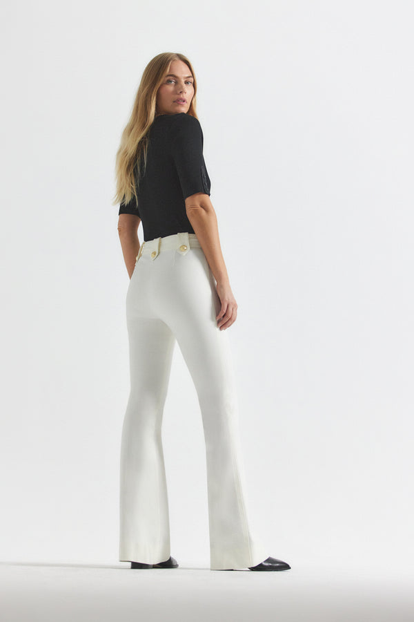Derek Lam Robertson Flare Trousers Soft White