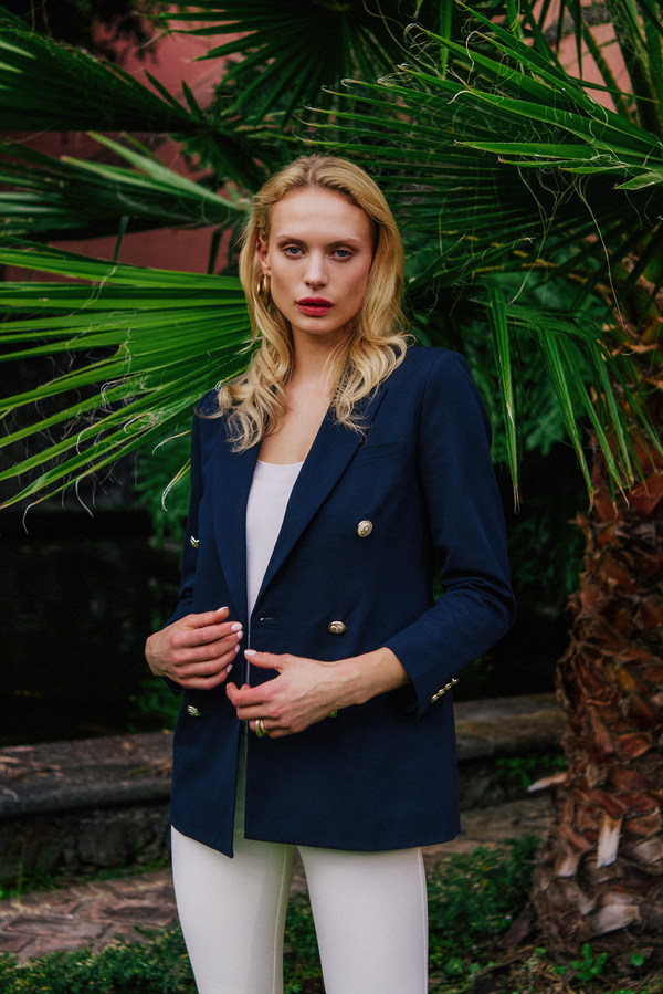 Derek Lam Walter Double Breasted Jacket Midnight