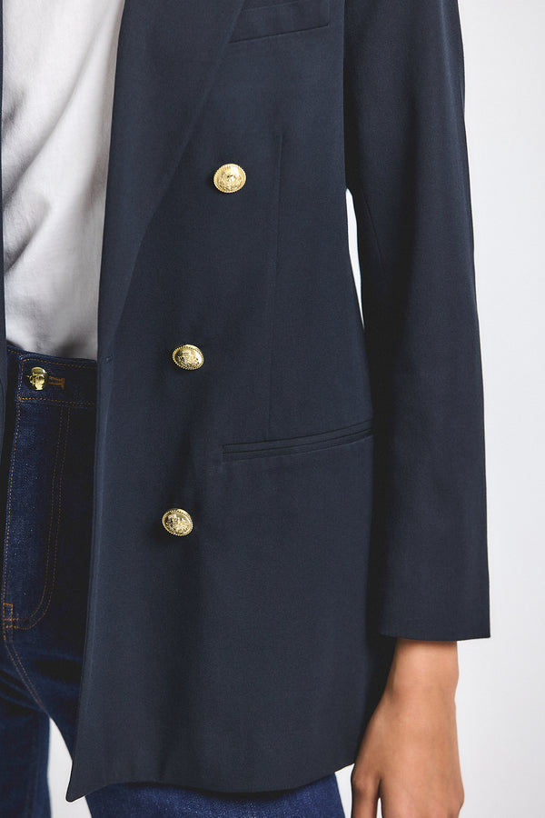 Derek Lam Walter Double Breasted Jacket Midnight