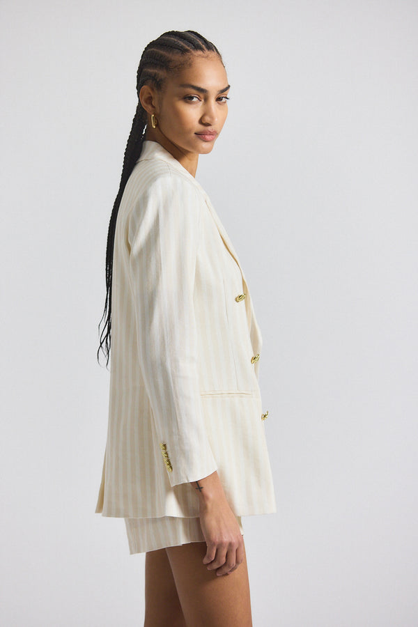 Derek Lam Walter Double Breasted Jacket Sand-White