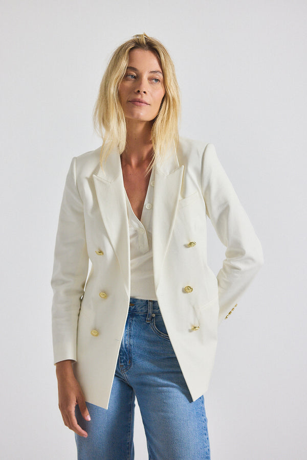 derek lam Walter Double Breasted Jacket Soft White
