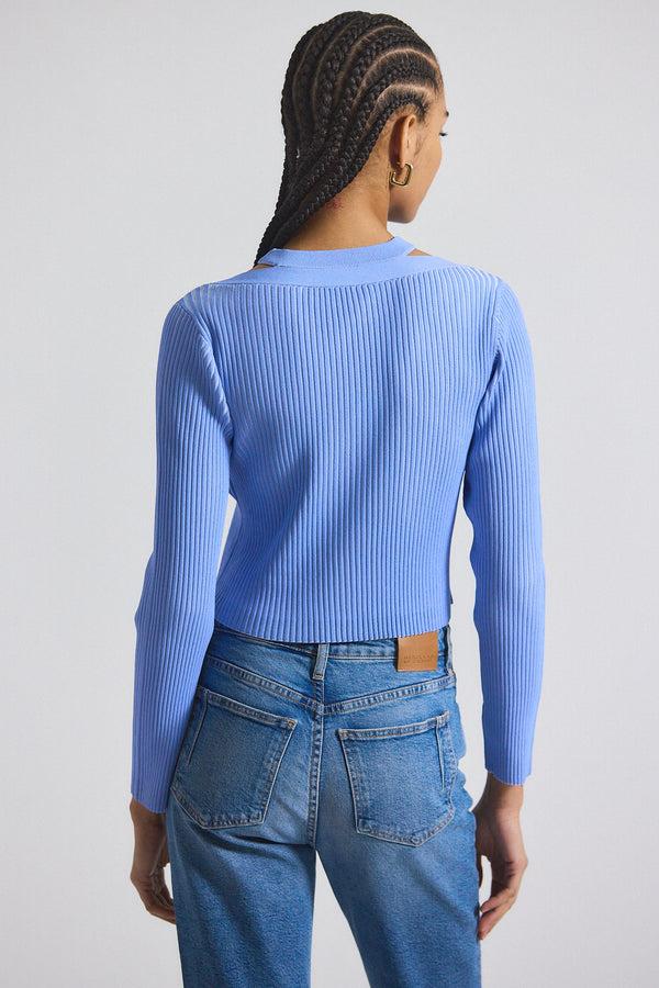 Derek Lam Lonnie Viscose Knit Layered Cardigan Capri