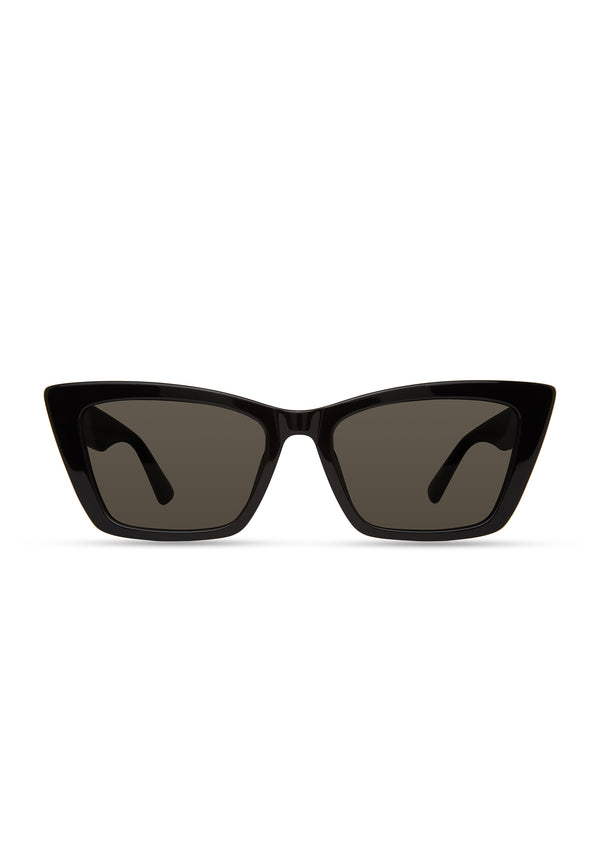 Derek Lam Shay Square Cat Eye Sunglasses Black-Grey