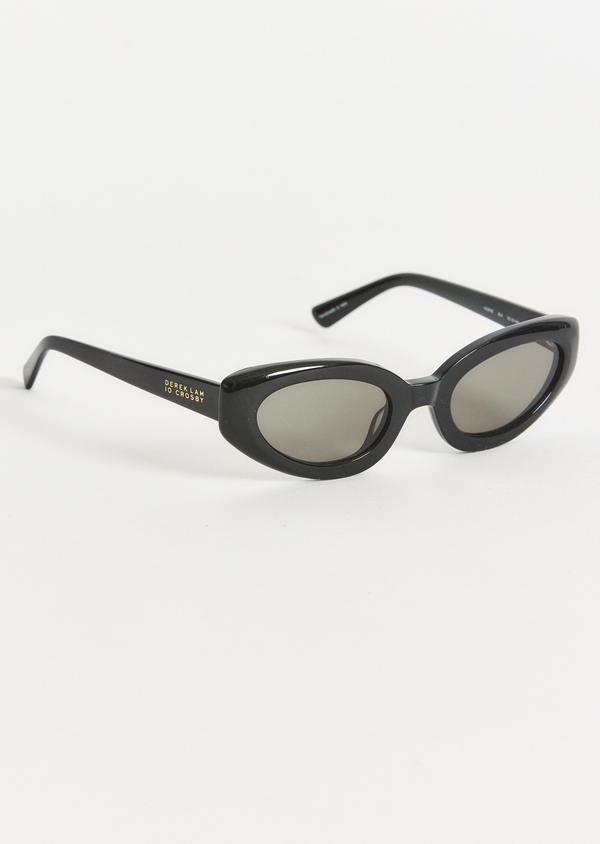 derek lam Vesper Narrow Cat Eye Sunglasses Black-Grey