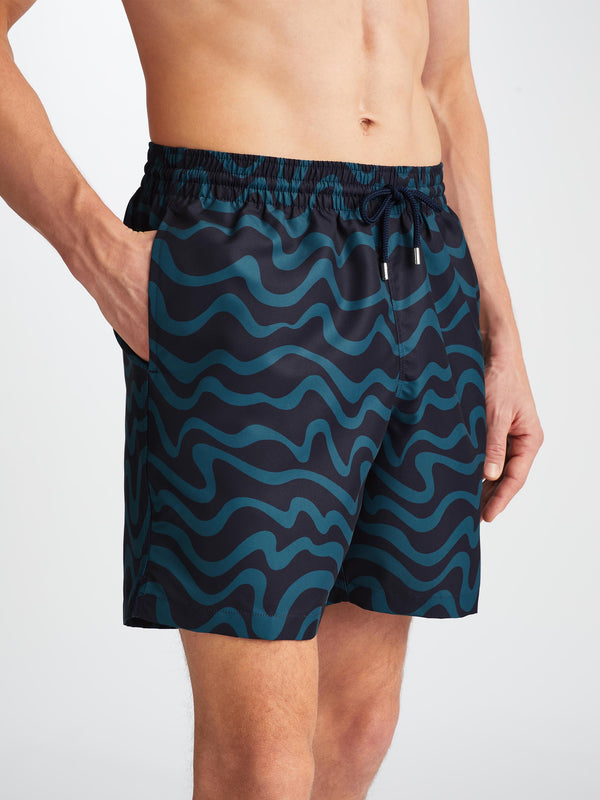 Derek Rose Men's Swim Shorts Maui 63 Navy Navy