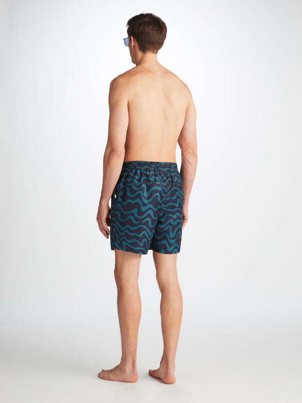 Derek Rose Men's Swim Shorts Maui 63 Navy Navy