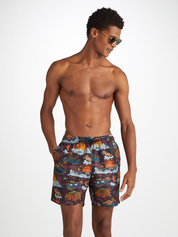 Derek Rose Men's Swim Shorts Maui 66 Multi Multi