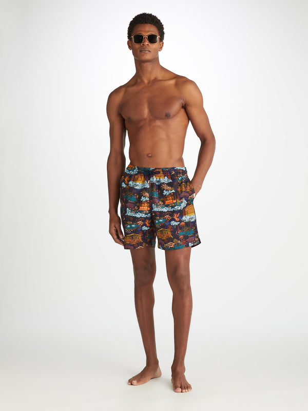 Derek Rose Men's Swim Shorts Maui 66 Multi Multi