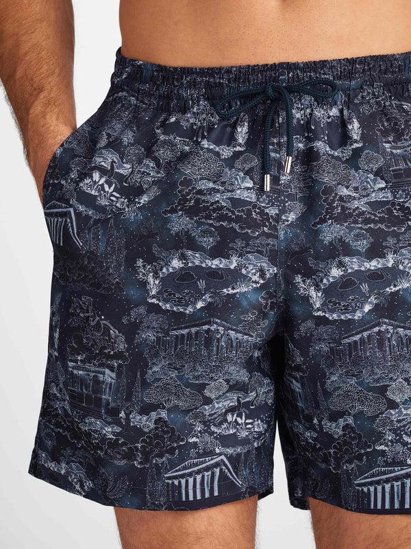 Derek Rose Men's Swim Shorts Maui 66 Navy Navy