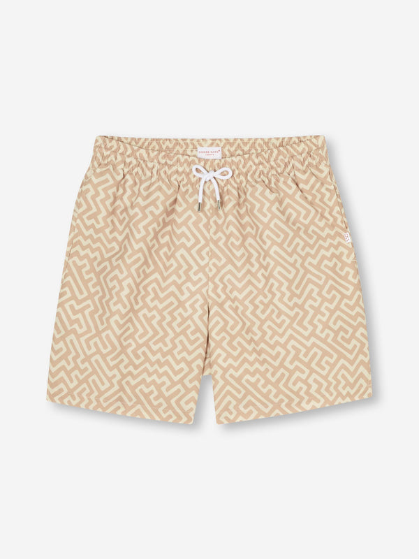 derek rose Men's Swim Shorts Tropez 16 Sand Sand