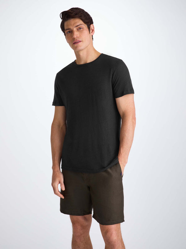 Derek Rose Men's T-Shirt Jordan Linen Black Black