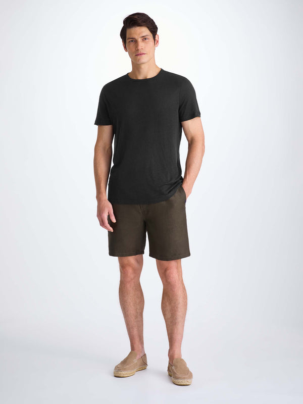 Derek Rose Men's T-Shirt Jordan Linen Black Black