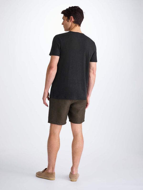 Derek Rose Men's T-Shirt Jordan Linen Black Black